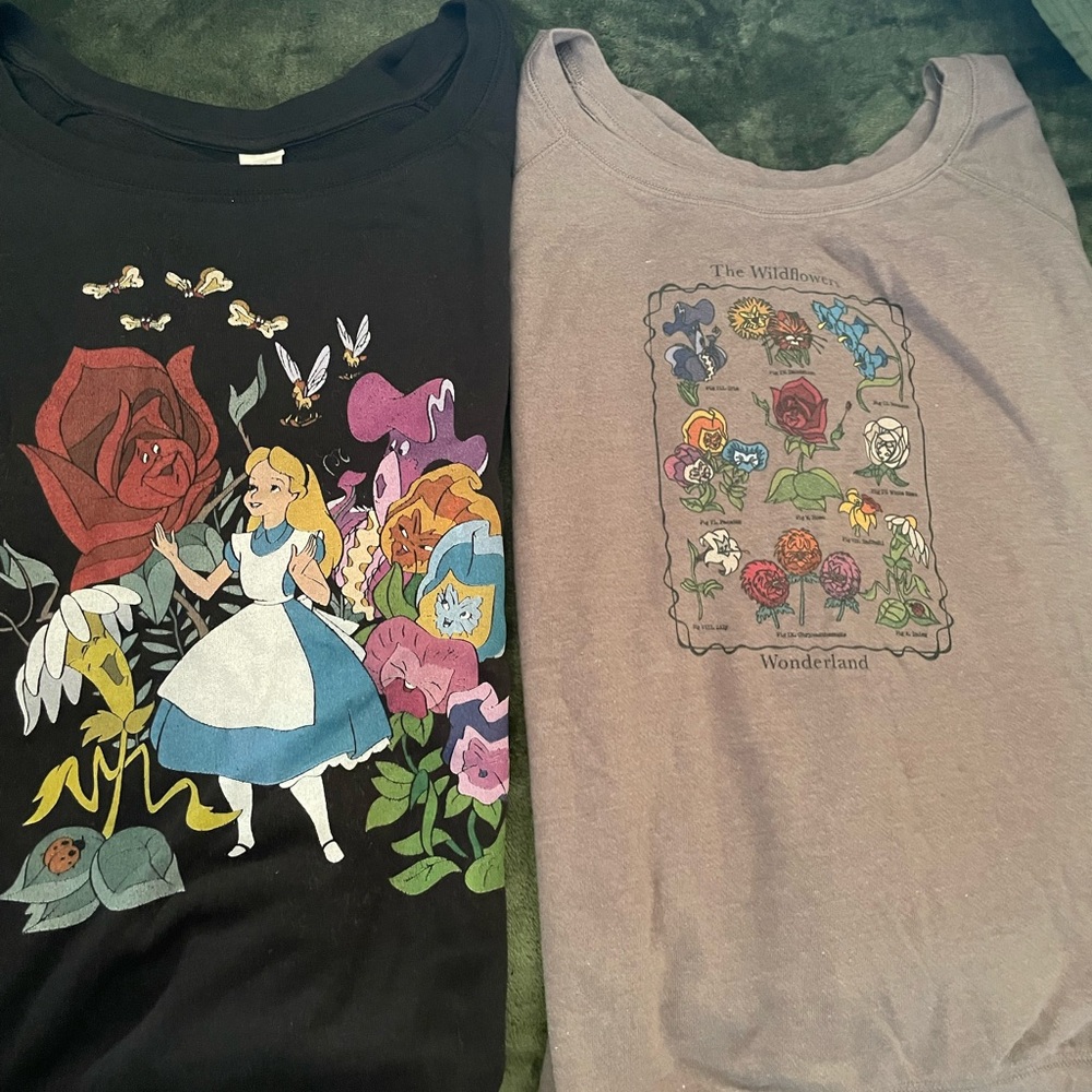 Disney Alice in Wonderland Kids Sweatshirts - Black and Gray